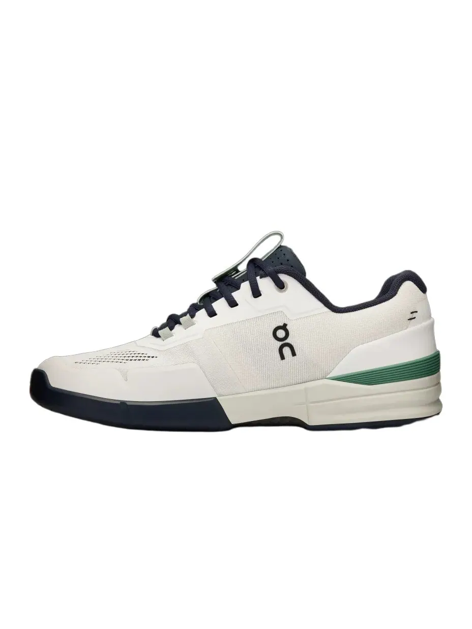 Кроссовки мужские On THE ROGER Tennis Shoes — изображение 1 из 6, белый/зеленый