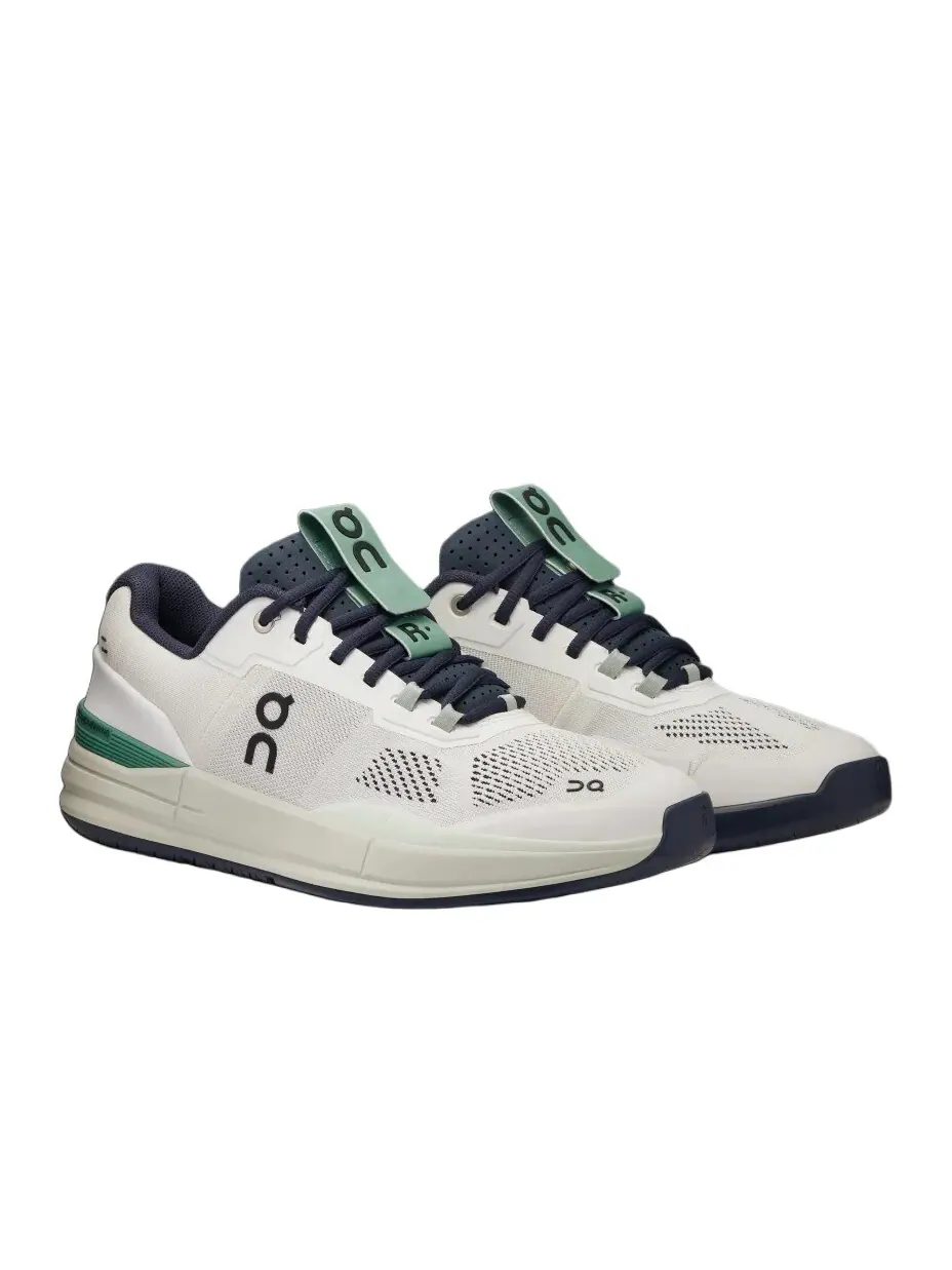 Кроссовки мужские On THE ROGER Tennis Shoes — изображение 3 из 6, белый/зеленый