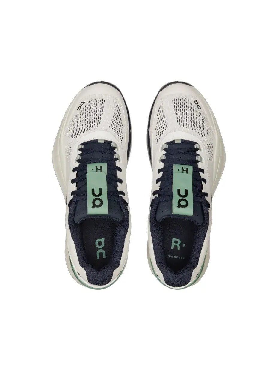 Кроссовки мужские On THE ROGER Tennis Shoes — изображение 4 из 6, белый/зеленый