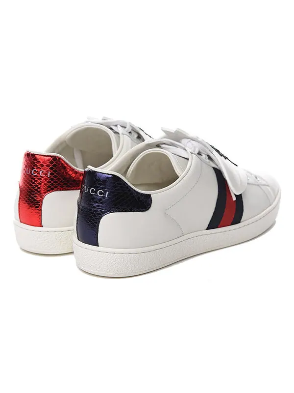 Кроссовки ace 'pineapple' Gucci — изображение 3 из 4, белый/красный/синий
