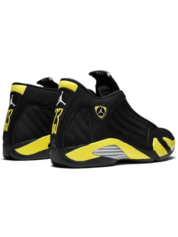 Кроссовки 14 ретро Air Jordan — изображение 4 из 4, черный/желтый-белый
