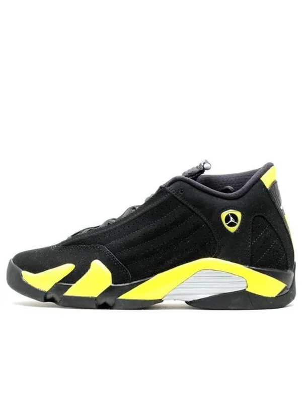 Кроссовки 14 ретро Air Jordan — изображение 1 из 4, черный/желтый-белый