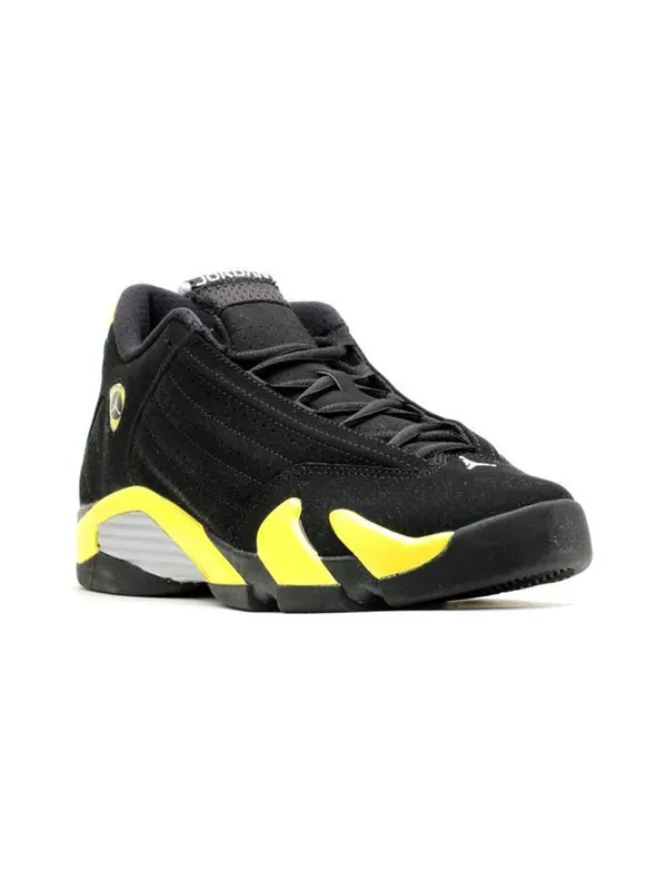 Кроссовки 14 ретро Air Jordan — изображение 2 из 4, черный/желтый-белый