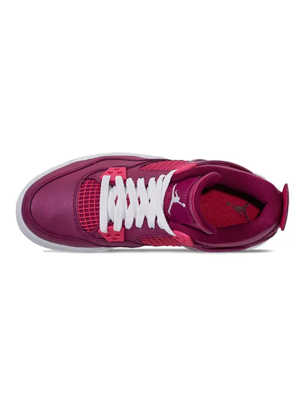 Кроссовки 4 retro 'for the love of the game' Air Jordan — изображение 3 из 4, розовый-белый