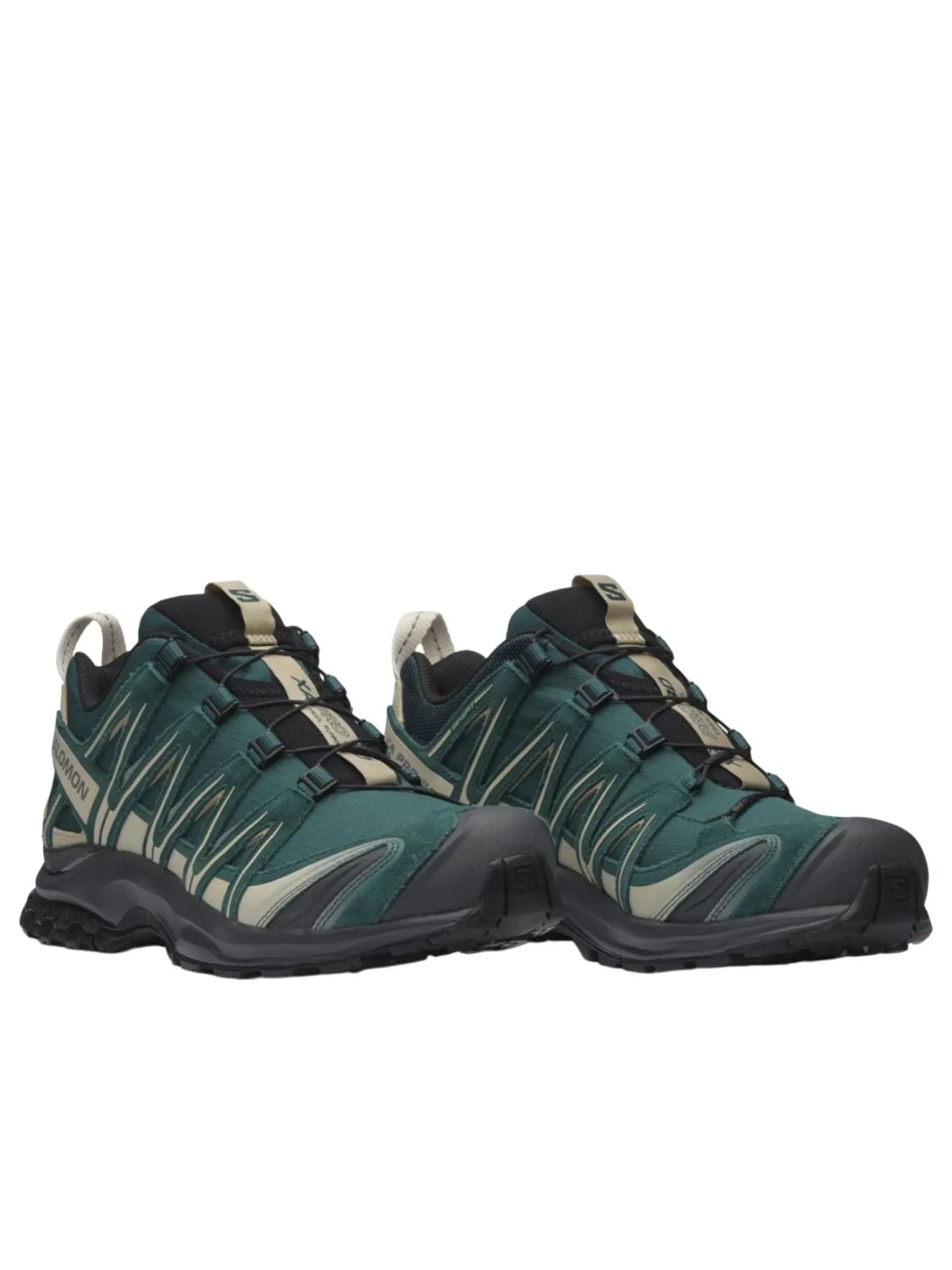 Salomon XA Pro 3D Suede 'Green Beige' — изображение 3 из 3, зеленый/бежевый