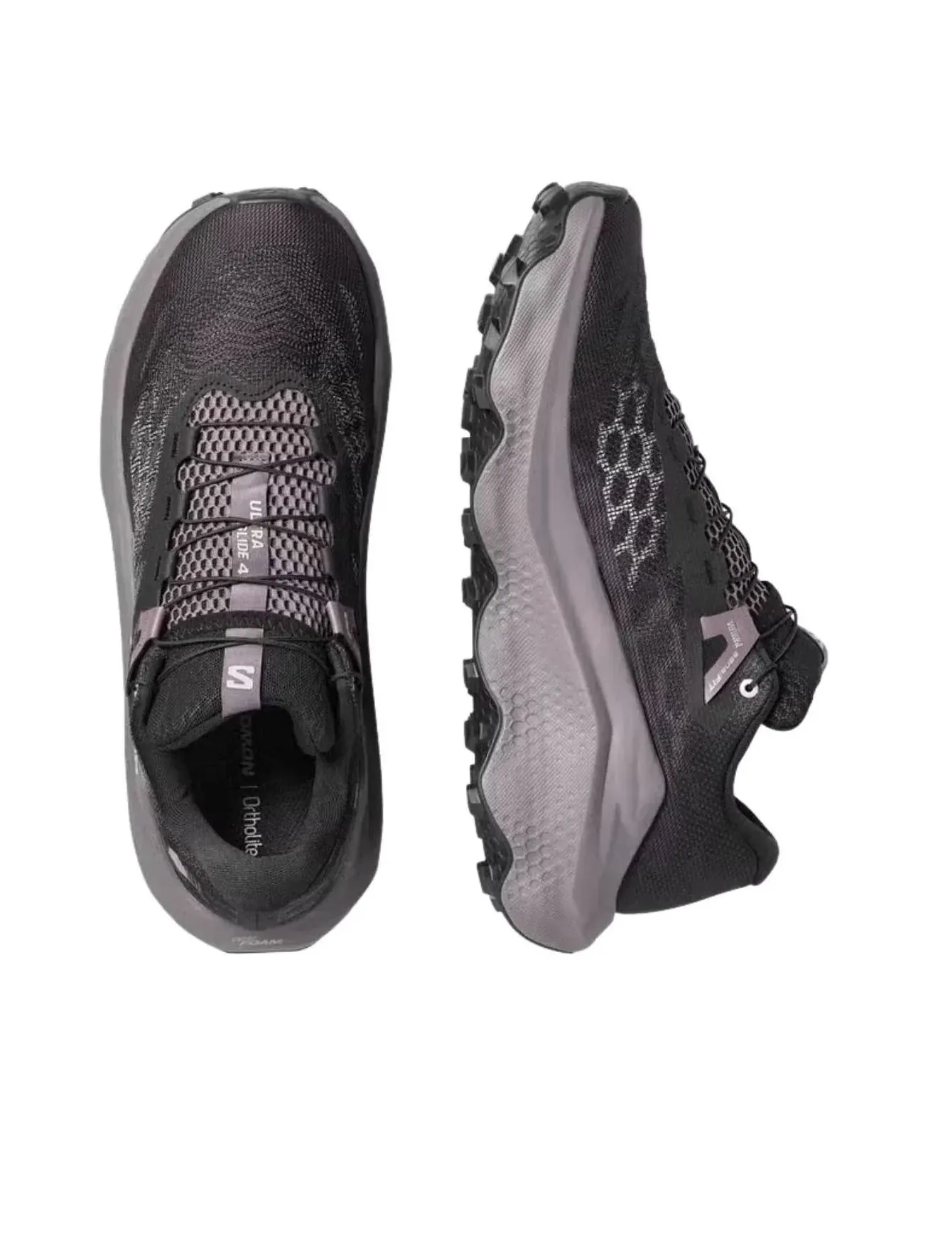 Кроссовки SALOMON Ultra Glide 4 'Black Dark Gull Gray' 491412 — изображение 3 из 5, черный