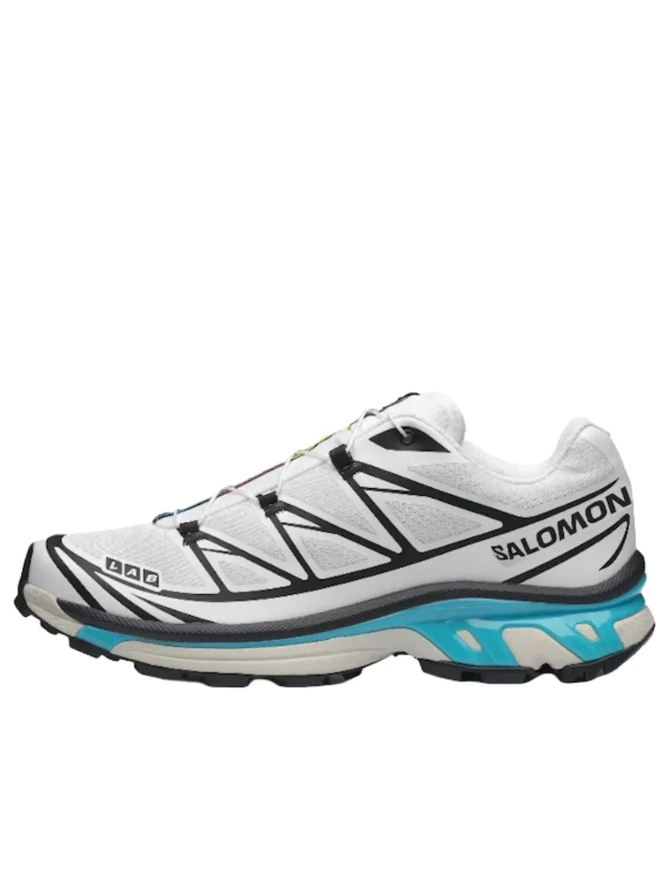 Кроссовки SALOMON XT-6 'Черно-бело-голубой Кюрасао' 491433 — изображение 1 из 6, белый