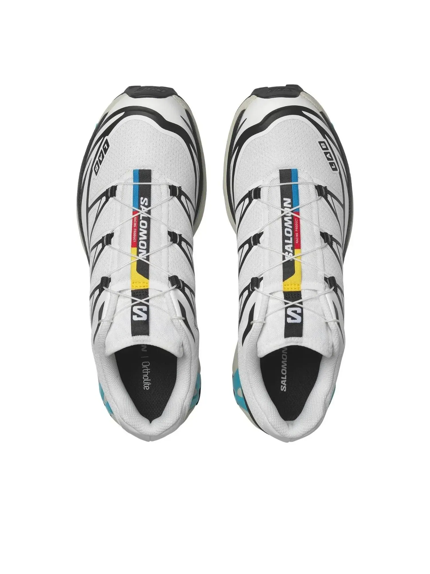 Кроссовки SALOMON XT-6 'Черно-бело-голубой Кюрасао' 491433 — изображение 3 из 6, белый