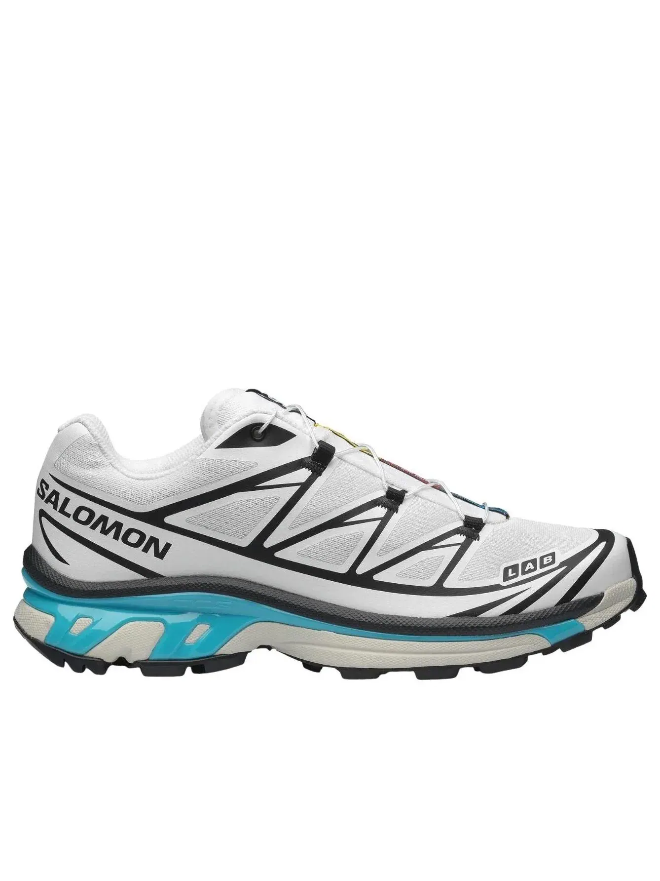 Кроссовки SALOMON XT-6 'Черно-бело-голубой Кюрасао' 491433 — изображение 6 из 6, белый