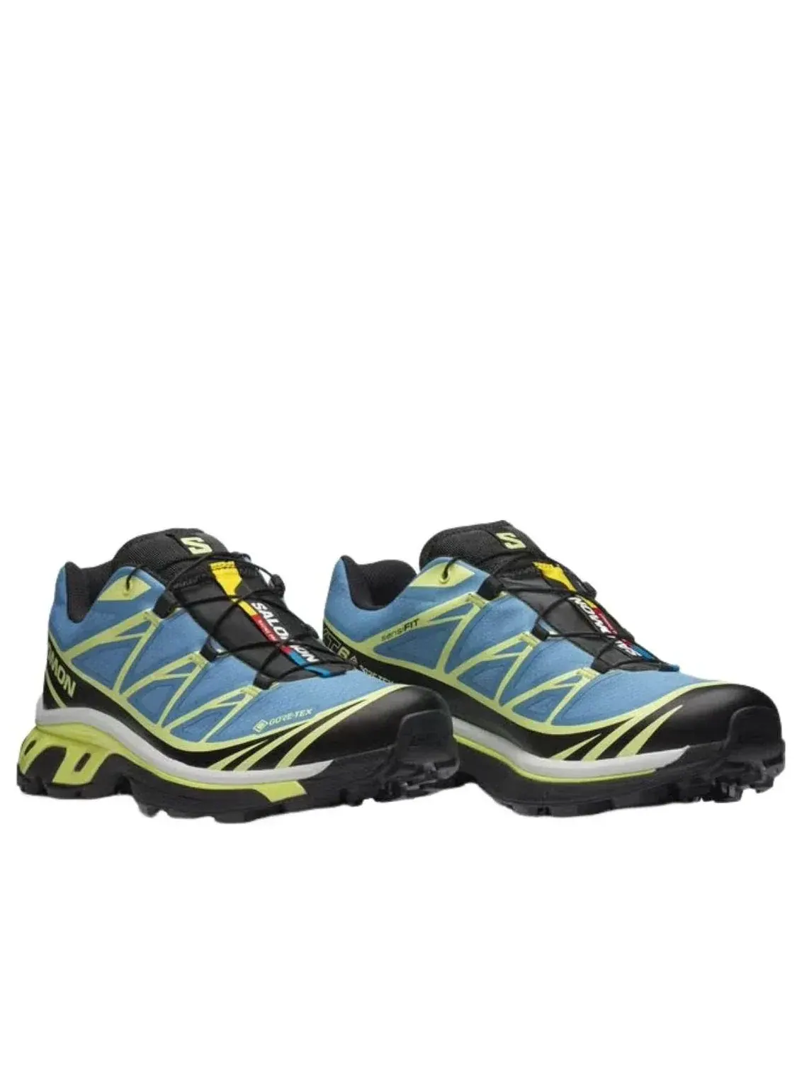Кроссовки SALOMON XT-6 Gore-Tex 'Niagara Sunny Lime' — изображение 4 из 5, синий