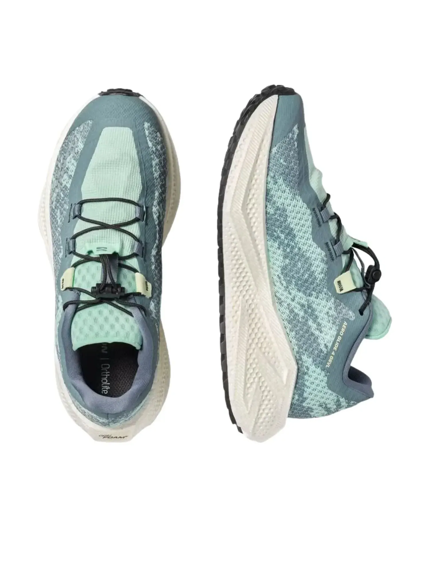 Кроссовки (WMNS) SALOMON Areo Glide 4 GRVL 'Stormy Weather Lichen' — изображение 2 из 6, зеленый