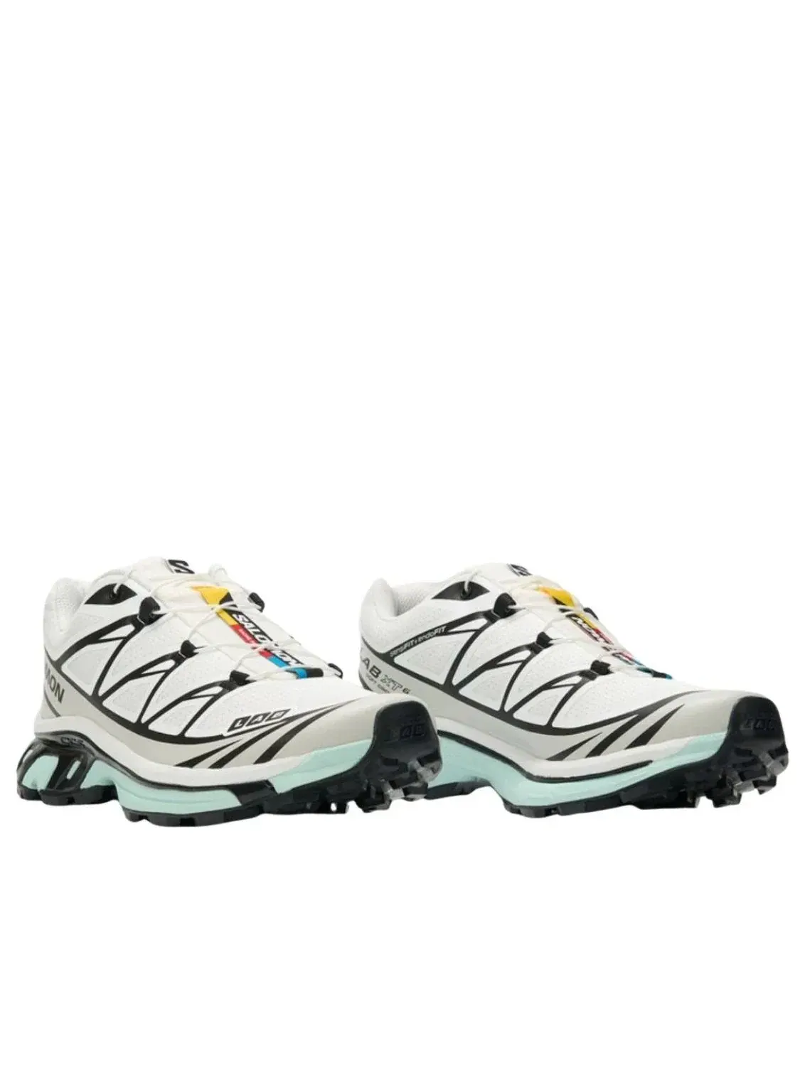 Кроссовки SALOMON XT-6 Recut 'White Black Ice Blue' 492578 — изображение 2 из 5, белый