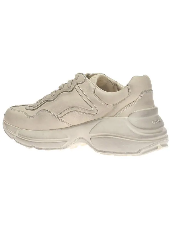 Кроссовки rhyton leather sneaker 'ivory' Gucci — изображение 3 из 4, слоновая кость