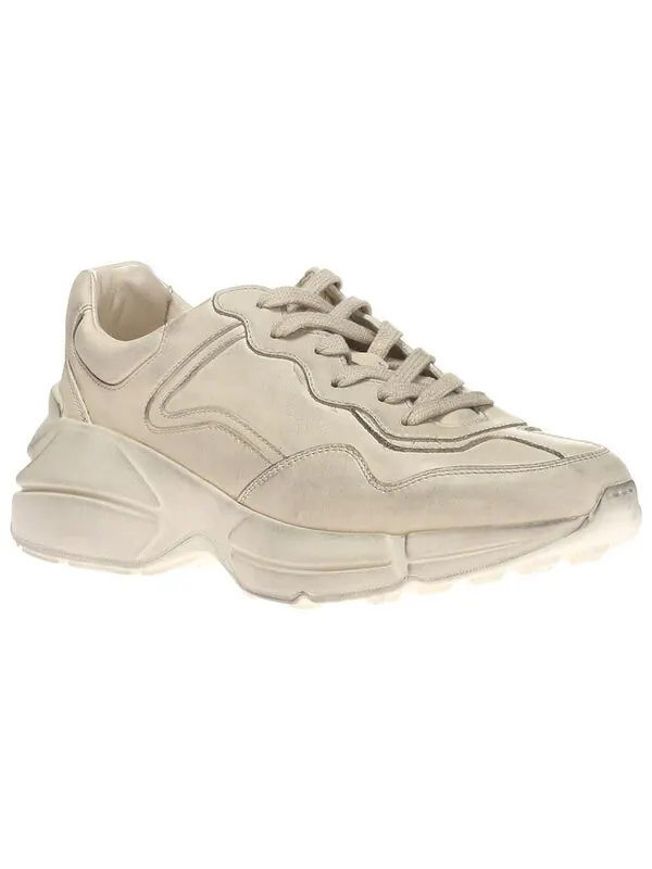 Кроссовки rhyton leather sneaker 'ivory' Gucci — изображение 4 из 4, слоновая кость