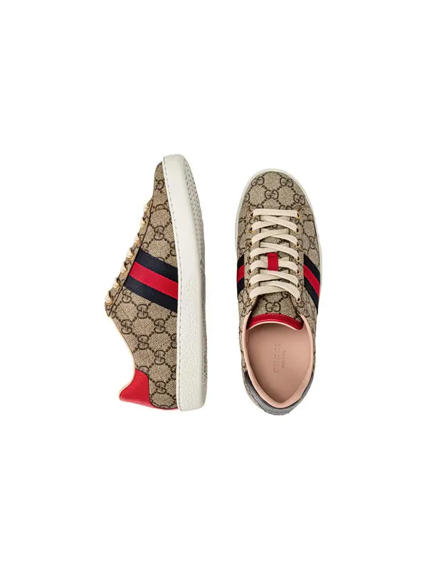 Кроссовки ace gg supreme 'beige' Gucci — изображение 3 из 4, бежевый