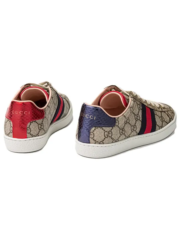 Кроссовки ace gg supreme 'beige' Gucci — изображение 4 из 4, бежевый