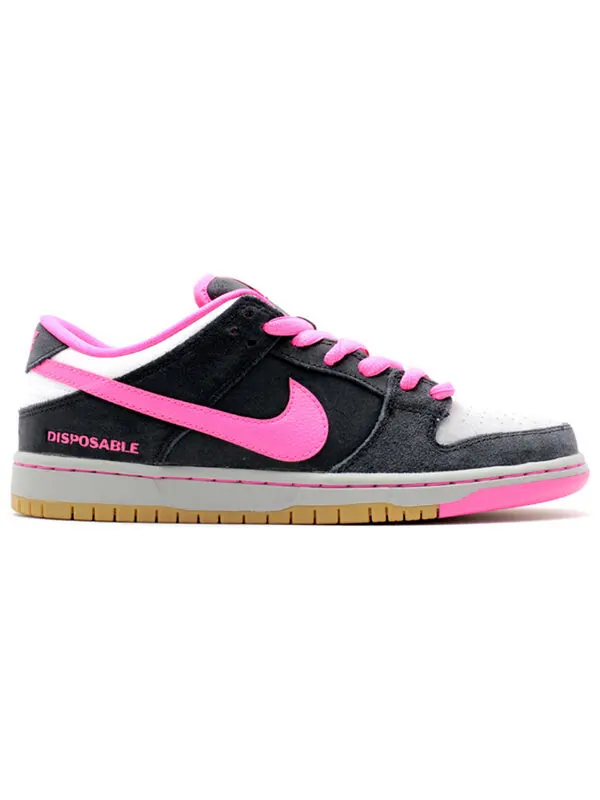 Кроссовки sb dunk low premium qs Nike — изображение 2 из 4, черный/розовый