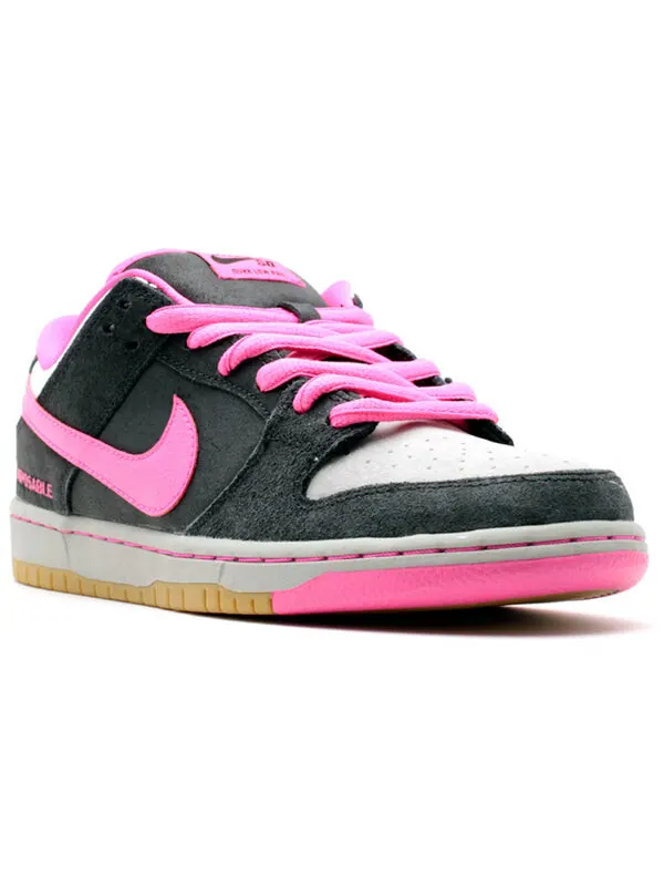 Кроссовки sb dunk low premium qs Nike — изображение 3 из 4, черный/розовый
