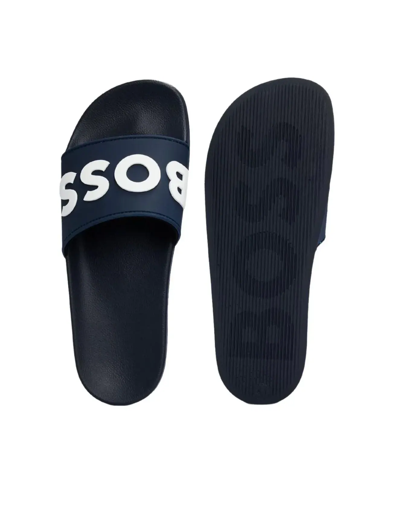 Туфли-шлепанцы Hugo Boss, итальянского производства — изображение 4 из 4, темно-синий