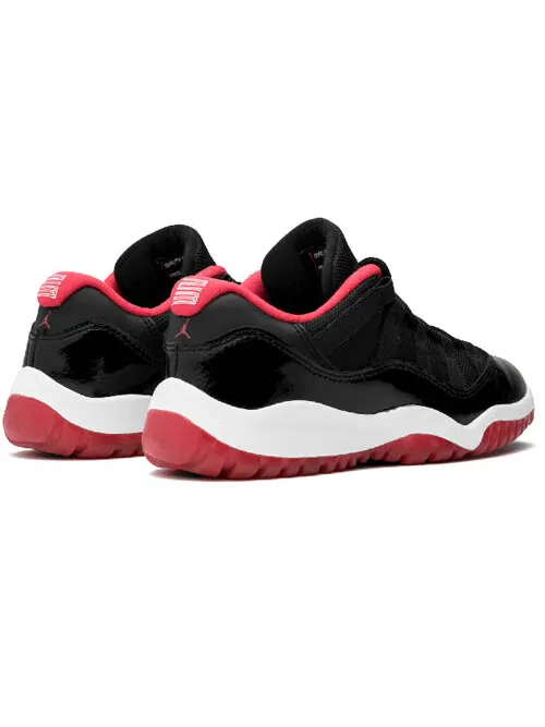 Кроссовки 11 ретро низкие Air Jordan — изображение 4 из 4, черный/красный-белый
