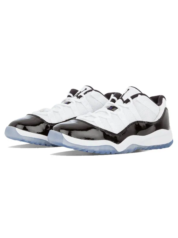 Кроссовки 11 ретро низкие Air Jordan — изображение 2 из 4, белый/черный-темный