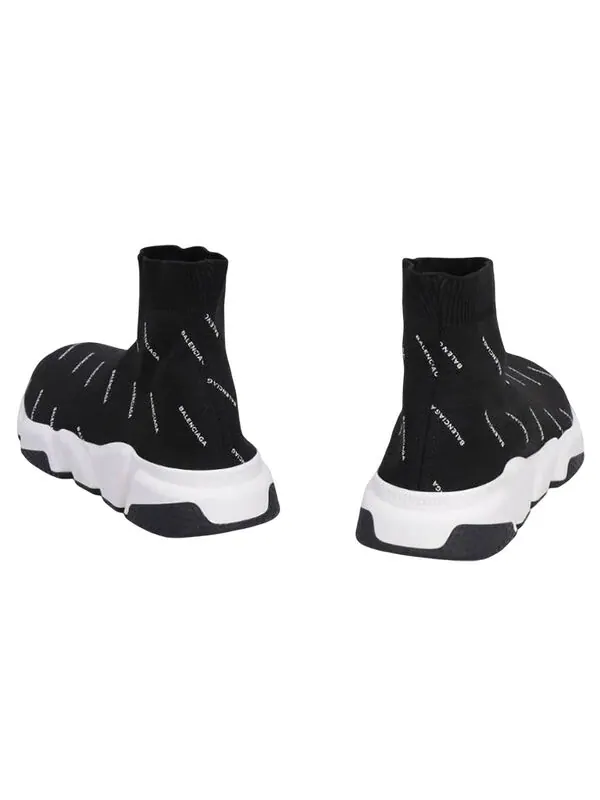 Кроссовки speed 1.0 sneakers 'black logo print' Balenciaga — изображение 3 из 3, черный/белый