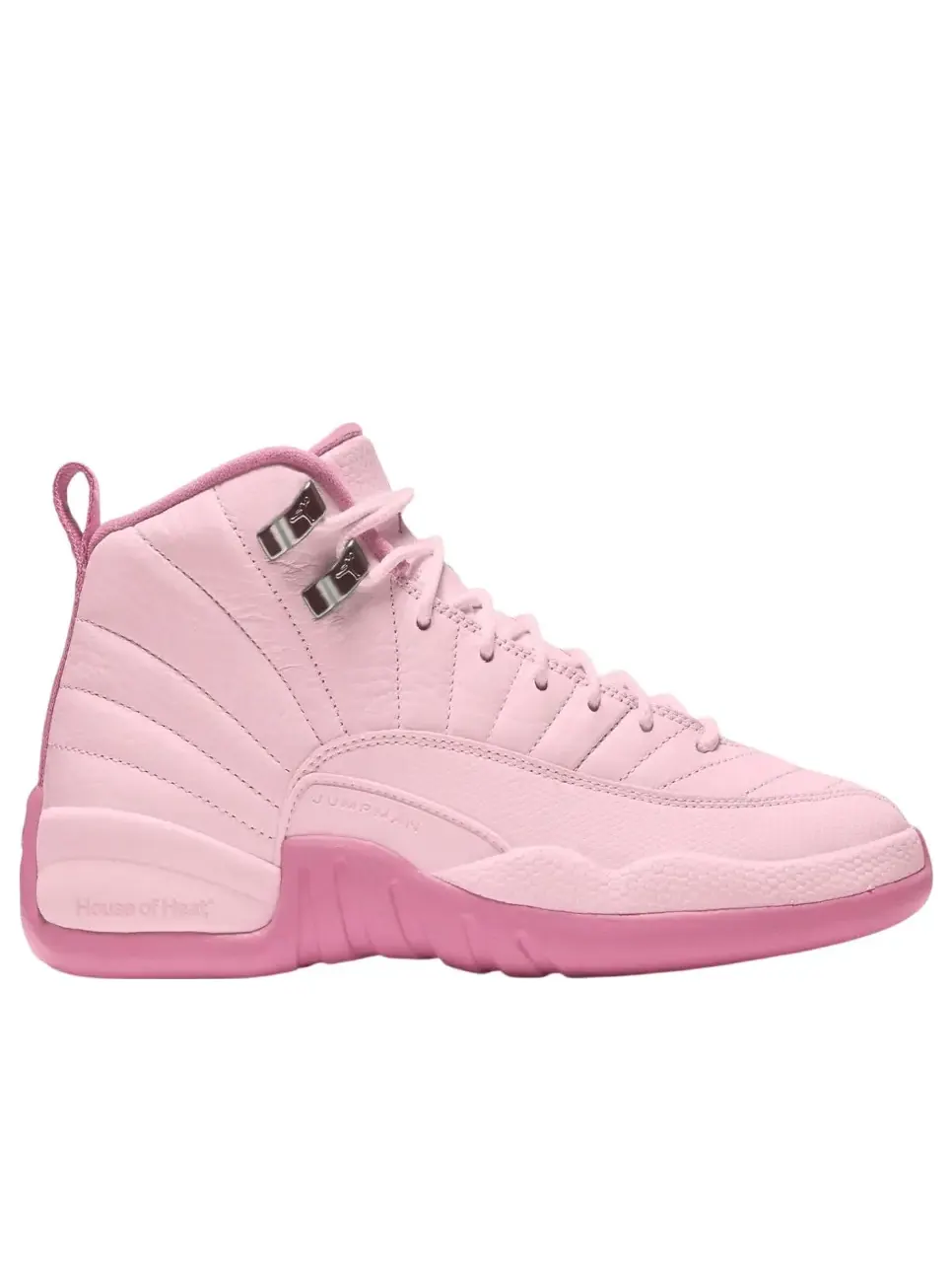 Кроссовки (GS) Air Jordan 12 'Pearl Pink' — изображение 2 из 4, розовый