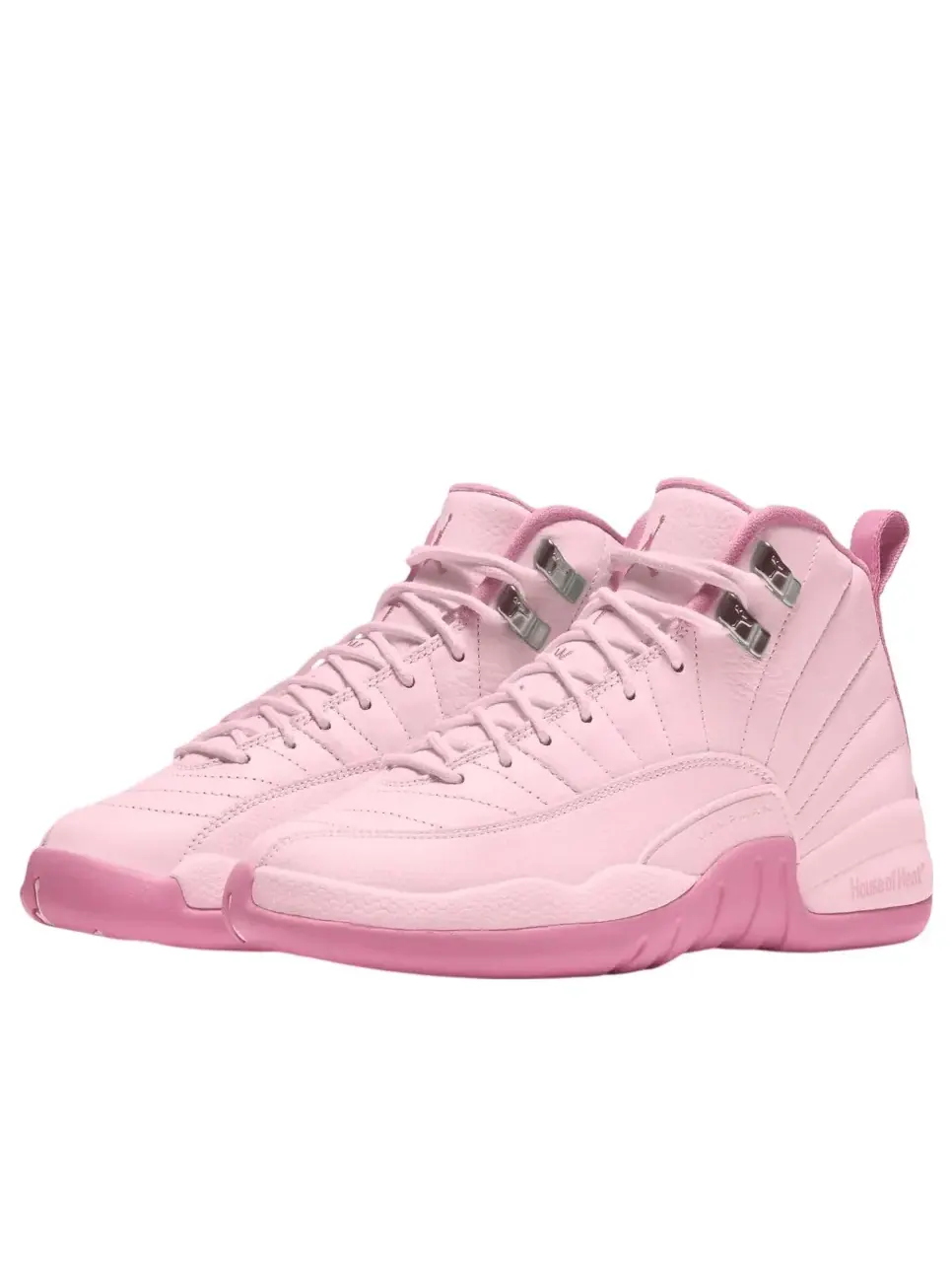 Кроссовки (GS) Air Jordan 12 'Pearl Pink' — изображение 3 из 4, розовый