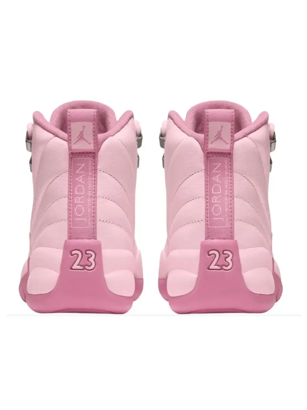 Кроссовки (GS) Air Jordan 12 'Pearl Pink' — изображение 4 из 4, розовый