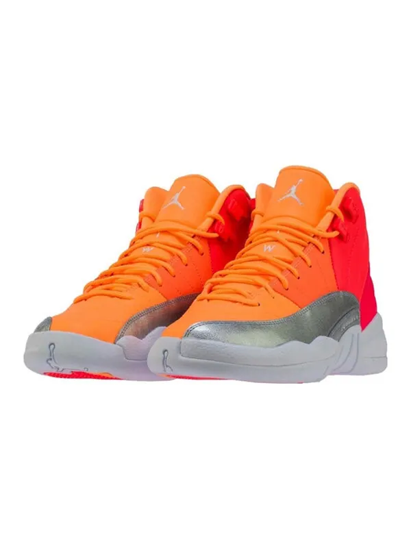 Кроссовки 12 ретро Air Jordan — изображение 3 из 4, розовый//яркий/белый