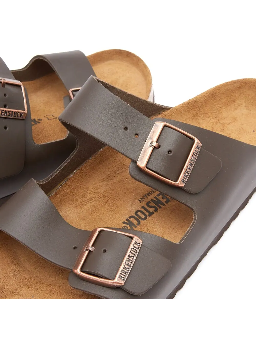 Сандалии Birkenstock Arizona Natural Leather — изображение 3 из 5, темный коричневый