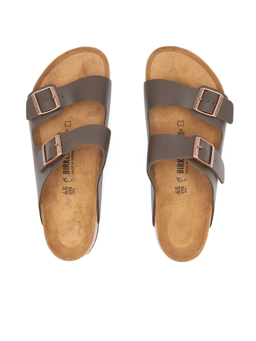 Сандалии Birkenstock Arizona Natural Leather — изображение 4 из 5, темный коричневый