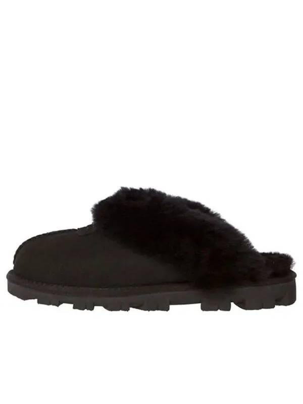Сандалии кокетливые тапочки одна педаль тапочки Ugg — изображение 1 из 4, черный