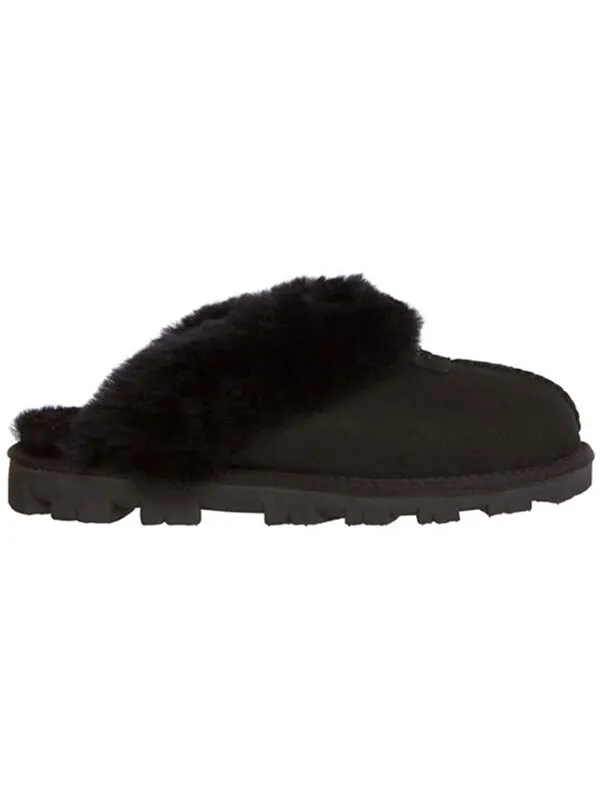 Сандалии кокетливые тапочки одна педаль тапочки Ugg — изображение 2 из 4, черный