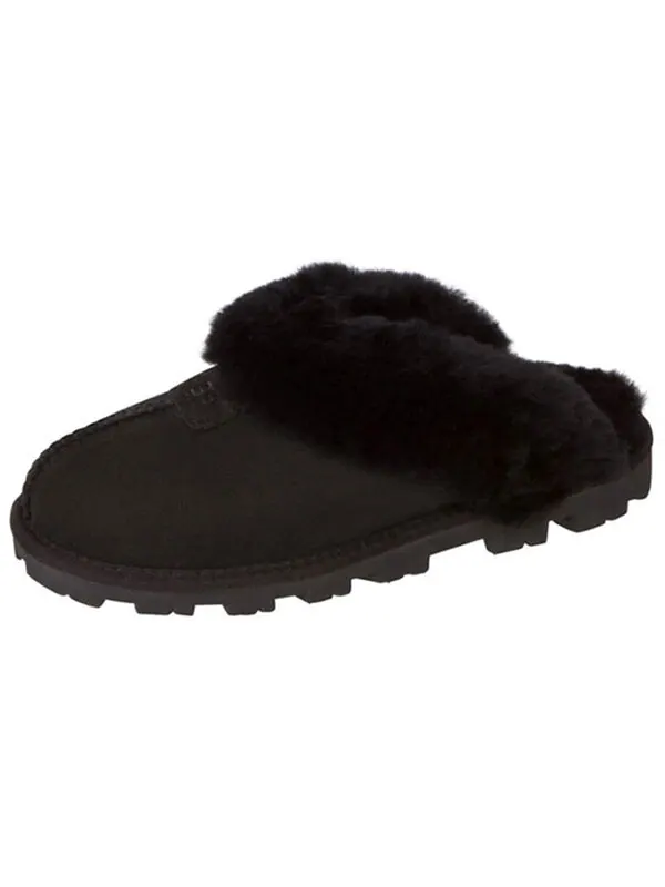 Сандалии кокетливые тапочки одна педаль тапочки Ugg — изображение 4 из 4, черный
