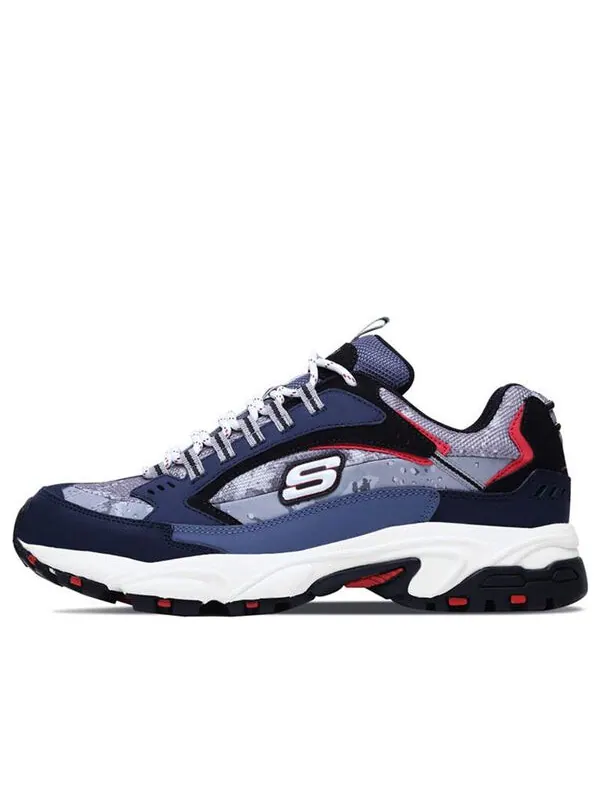 Кроссовки stamina 'navy grey' Skechers — изображение 1 из 4, темно-синий синий/серый