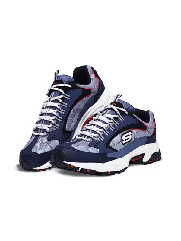 Кроссовки stamina 'navy grey' Skechers — изображение 4 из 4, темно-синий синий/серый