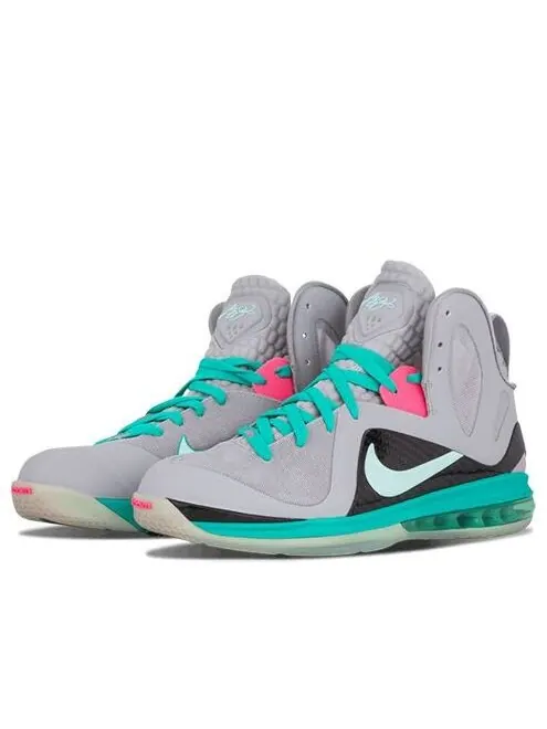 Кроссовки lebron 9 p.s. elite 'south beach' Nike — изображение 2 из 4, серый//зеленый