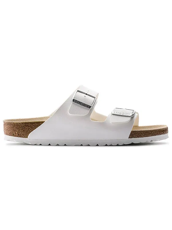 Тапочки arizona birko-flor 'white' Birkenstock — изображение 2 из 4, белый