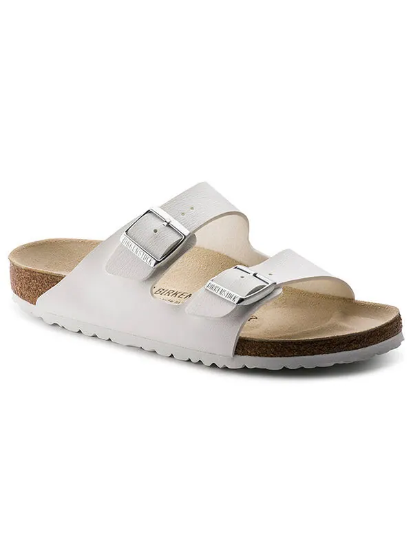 Тапочки arizona birko-flor 'white' Birkenstock — изображение 3 из 4, белый
