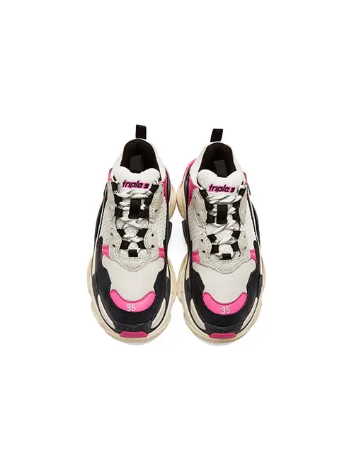 Кроссовки triple s trainer 'pink' Balenciaga — изображение 4 из 4, черный/белый/розовый