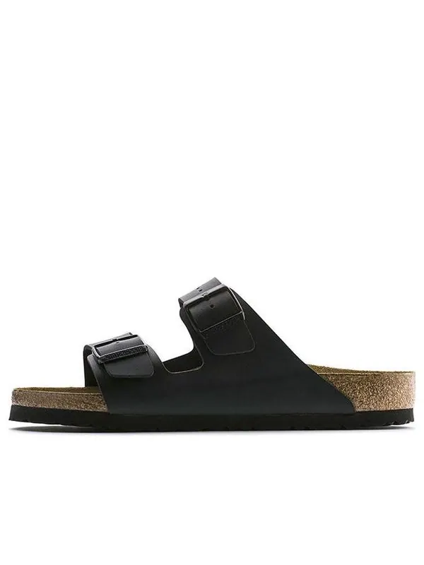 Тапочки arizona birko-flor narrow fit 'black' Birkenstock — изображение 1 из 4, черный