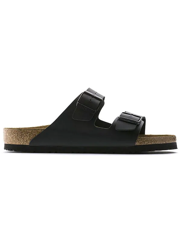 Тапочки arizona birko-flor narrow fit 'black' Birkenstock — изображение 2 из 4, черный