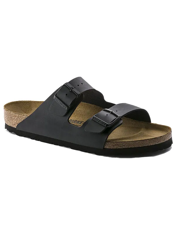Тапочки arizona birko-flor narrow fit 'black' Birkenstock — изображение 3 из 4, черный