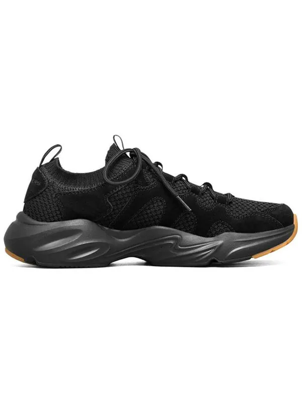 Кроссовки stamina airy sports shoes black/brown Skechers — изображение 2 из 4, черный/коричневый