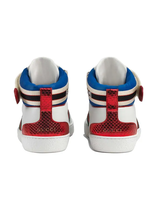 Кроссовки stripe ace high top Gucci — изображение 4 из 4, белый