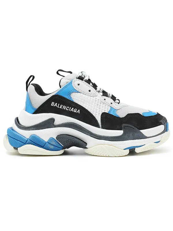 Кроссовки 'triple s' Balenciaga — изображение 2 из 4, синий/черный/белый/серый