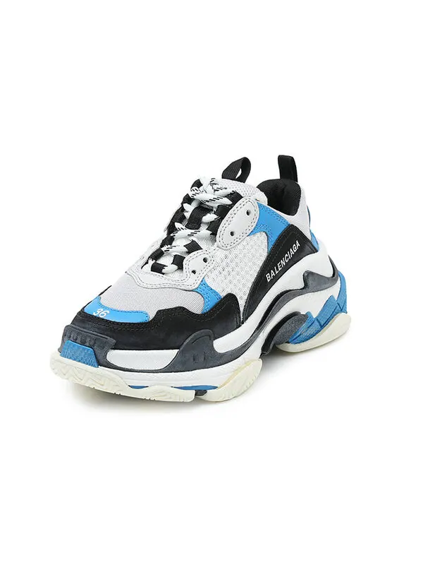 Кроссовки 'triple s' Balenciaga — изображение 3 из 4, синий/черный/белый/серый