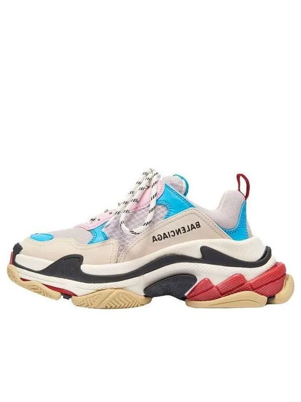 Кроссовки triple s 'white blue pink' 2019 Balenciaga — изображение 1 из 4, белый/синий/розовый