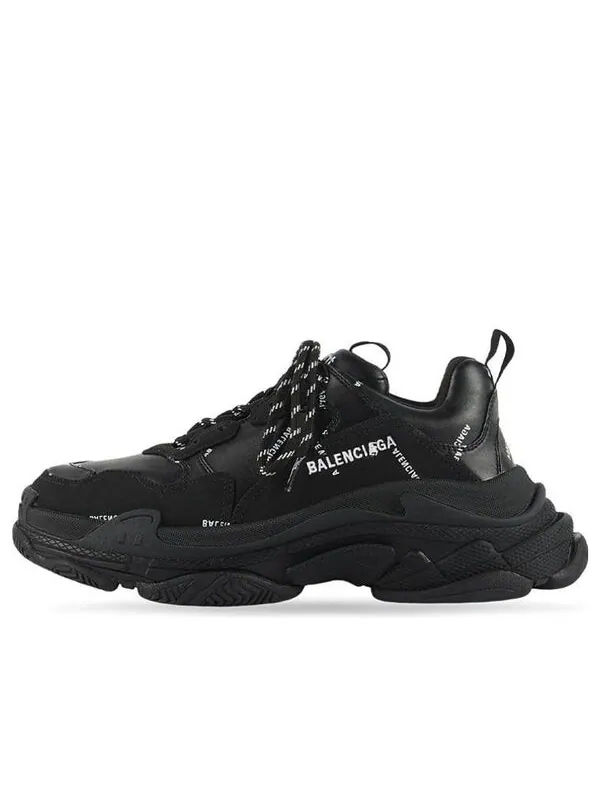 Кроссовки triple s sneaker 'black logo' Balenciaga — изображение 1 из 4, черный/белый